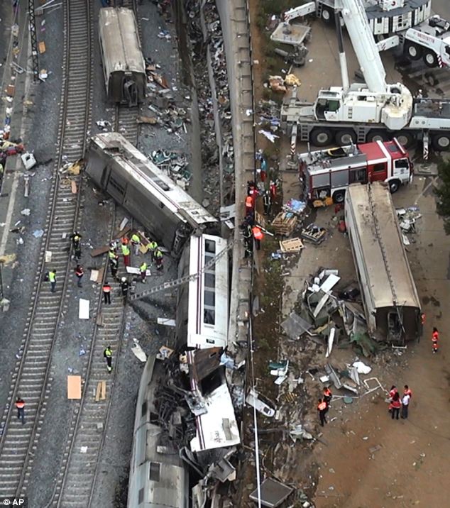 تصادف قطار در اسپانیا