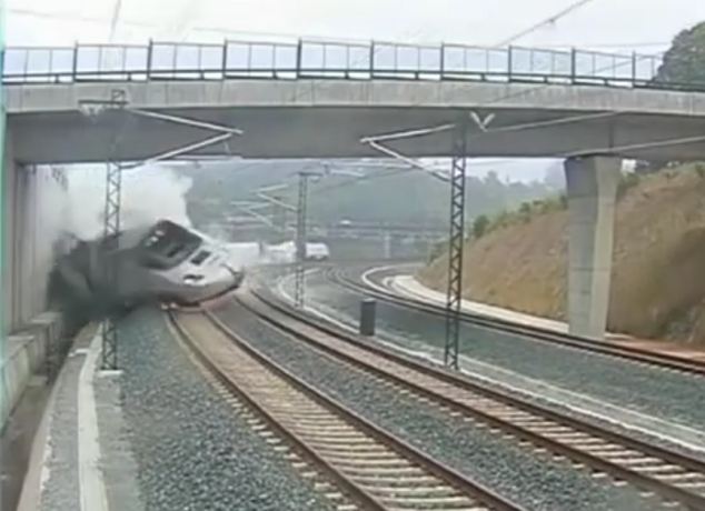 تصادف قطار در اسپانیا