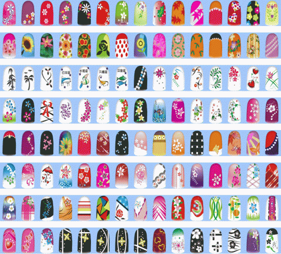 variatif nail art design 10 Best Beauty Nail Art Design